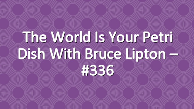 The World is Your Petri Dish with Bruce Lipton – #336