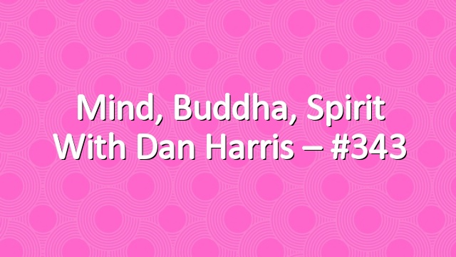 Mind, Buddha, Spirit with Dan Harris – #343