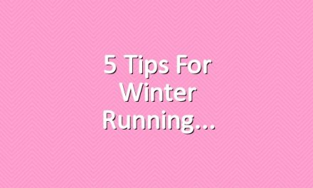 5 tips for winter running