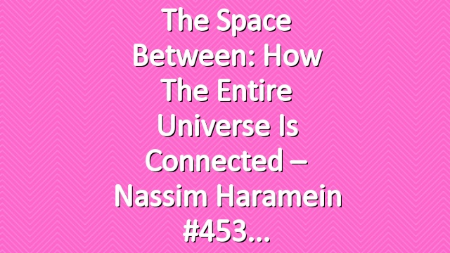 The Space Between: How the Entire Universe Is Connected – Nassim Haramein #453