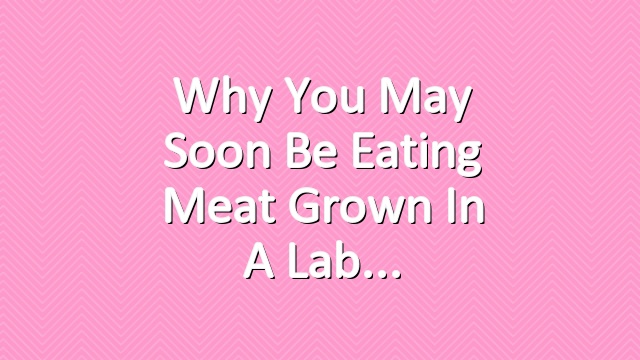 Why You May Soon Be Eating Meat Grown in a Lab