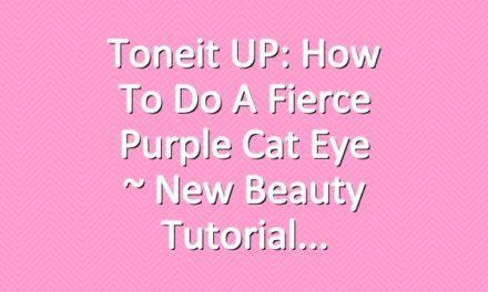 Toneit UP: How To Do A Fierce Purple Cat Eye ~ New Beauty Tutorial